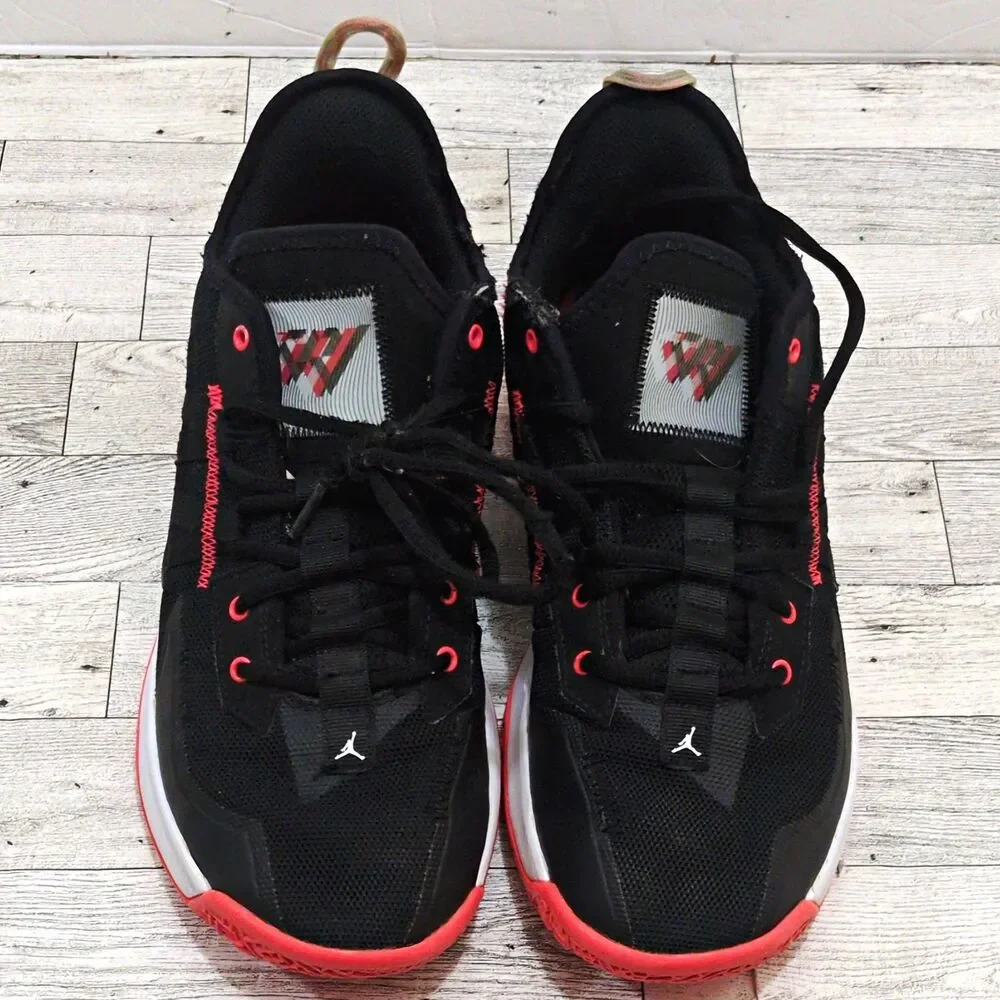 Jordan One Take 2 Men’s Basketball Sneakers Black/Red/White Size 9.5 CW2457-006